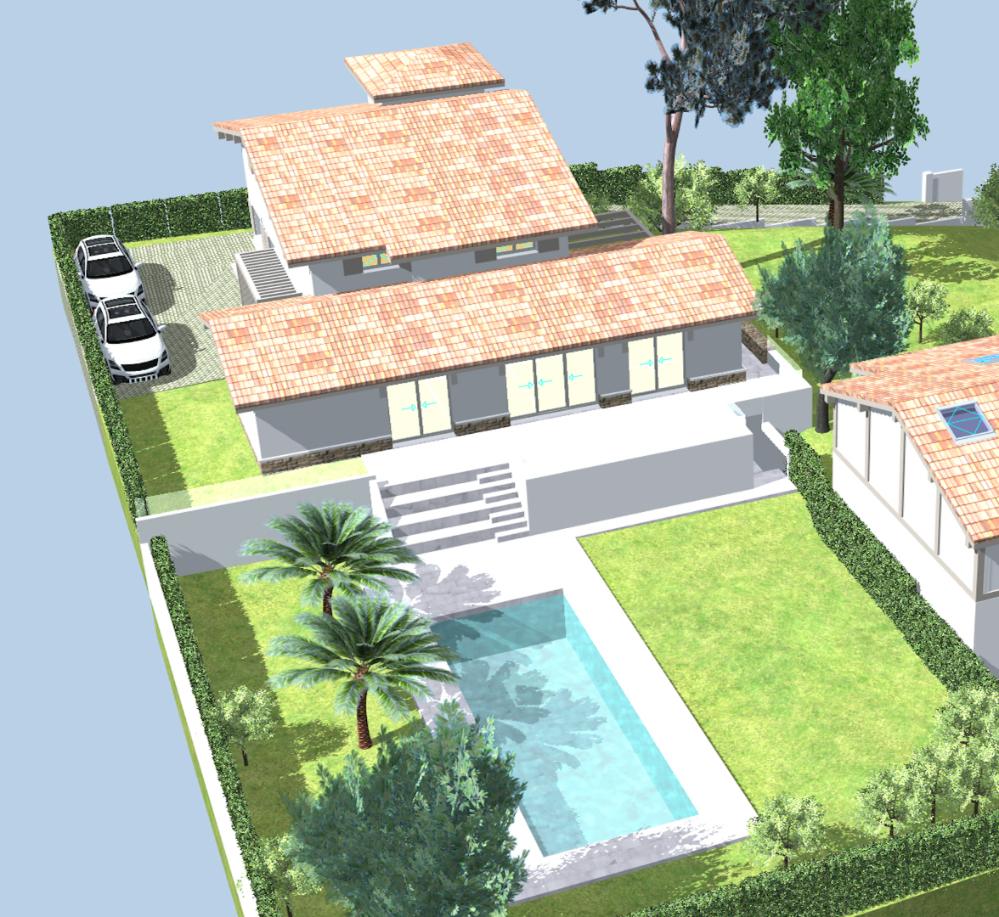 Maison neuve avec piscine 6 chambres 